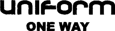 UNIFORM ONE WAY
