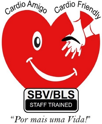 CARDIO AMIGO, CARDIO FRIENDLY, SBV/BLS STAFF TRAINED, POR MAIS UMA VIDA