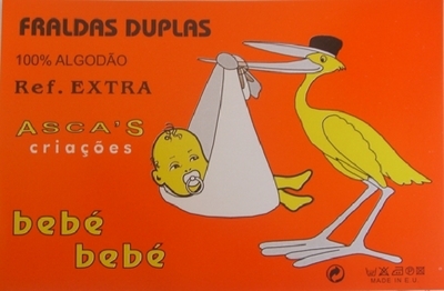 ASCA'S CRIAÇÕES, BEBÉ BEBÉ, MADE IN EU, FRALDAS DUPLAS, 100% ALGODÃO