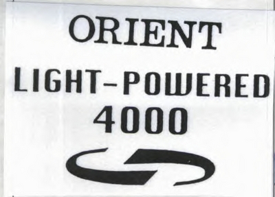 ORIENT LIGHT-POWERED 4000