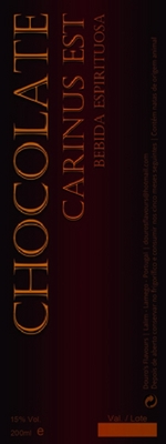 CHOCOLATE CARINUS EST BEBIDA ESPIRITUOSA