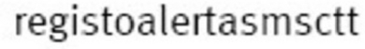 REGISTOALERTASMSCTT