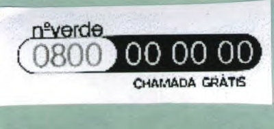 N VERDE 0800 00 00 00 CHAMADA GRÁTIS