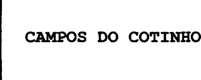 CAMPOS DO COTINHO