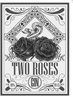 TWO ROSES, GIN, 40%, 70 CL
