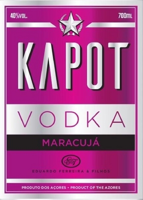 KAPOT VODKA MARACUJÁ EDUARDO FERREIRA & FILHOS
