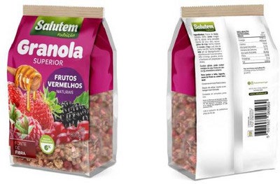 SALUTEM NUTRIÇÃO GRANOLA SUPERIOR FRUTOS VERMELHOS NATURAIS FONTE DE FIBRA