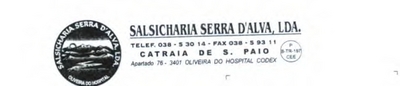 SALSICHARIA SERRA D'ALVA, LDA.