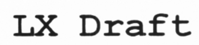 LX DRAFT