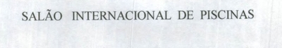 SALÃO INTERNACIONAL DE PISCINAS