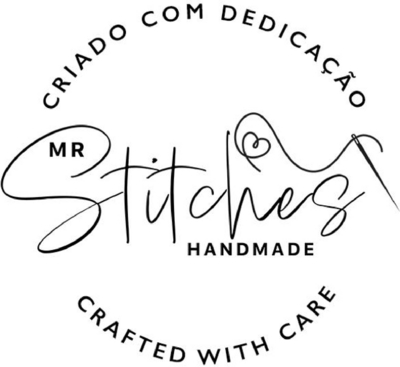 CRIADO COM DEDICAÇÃO MR STITCHES HANDMADE CRAFTED WITH CARE