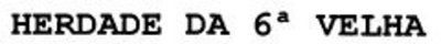 HERDADE DA 6ª VELHA