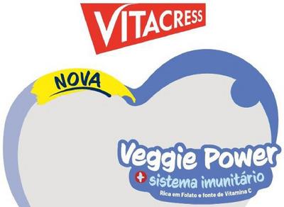 VITACRESS VEGGIE POWER + SISTEMA IMUNITÁRIO RICA EM FOLATO E FONTE DE VITAMINA C