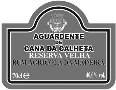 AGUARDENTE DE CANA DA CALHETA RESERVA VELHA RUM AGRICOLA DA MADEIRA