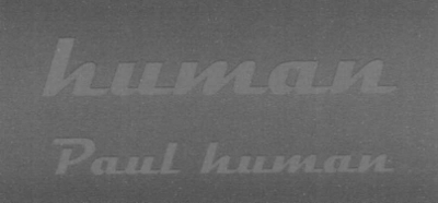 HUMAN PAUL HUMAN