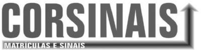 CORSINAIS MATRÍCULAS E SINAIS