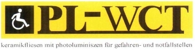 PL-WCT KERAMIKFLIESEN MIT PHOTOLUMINISZEN FÜR GEFAHREN- UND NOTFALLSTELLEN