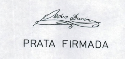 PEDRO DURÁN PRATA FIRMADA