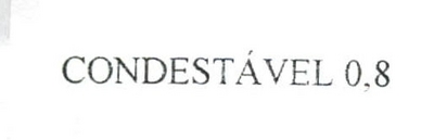CONDESTÁVEL 0,8