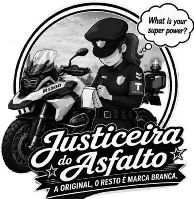 JUSTICEIRA DO ASFALTO  A ORIGINAL, O RESTO É MARCA BRANCA.  WHAT IS YOUR SUPER POWER?