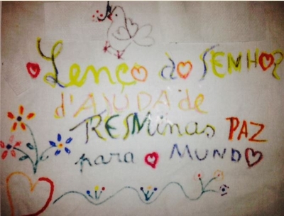 LENÇO DO SENHOR D'AJUDA DE TRESMINAS PAZ PARA O MUNDO